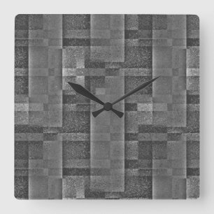 Horloge Carrée Montage numérique de marbre de granit mat