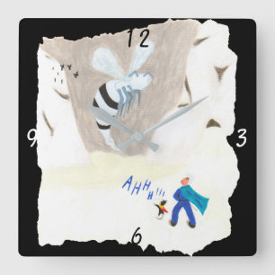 Horloge Carrée Montagne des déchets de glace