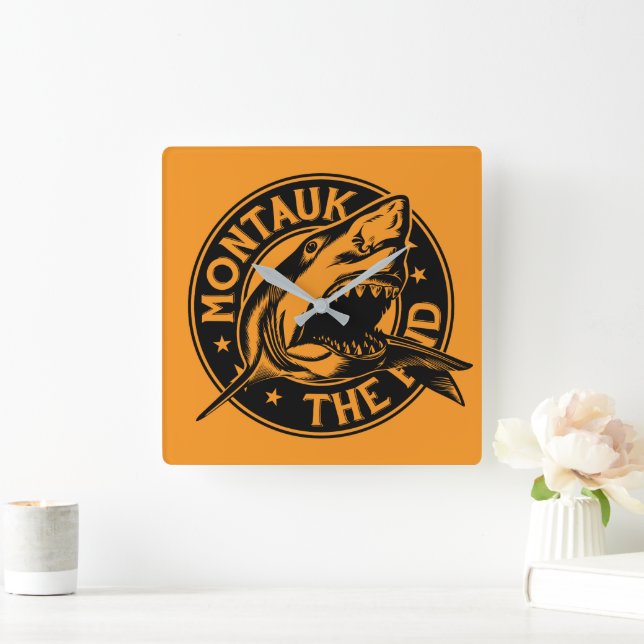 Horloge Carrée Montauk Salvados Co. Montauk L'horloge murale (Maison)