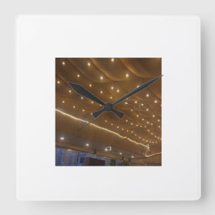 Horloge Carrée Montre murale pour salon minimal