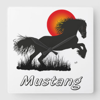 Horloge Carrée Montre Mustang