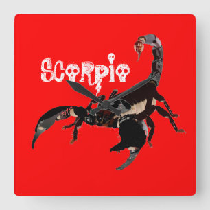 Horloge Carrée Montre scorpion