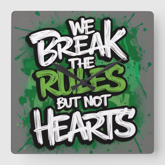 Horloge Carrée Montres acryliques (Recto)