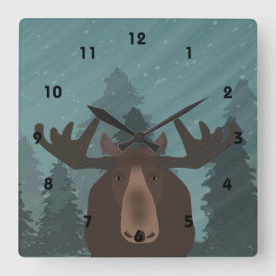 Horloge Carrée Moose clock