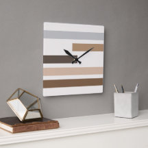 Motif artistique de rayures aux tons naturels géom