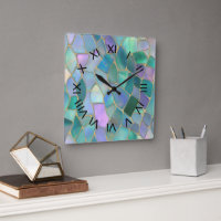 Motif de mosaïque en verre coloré pastel