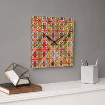 Motif diamant multi-couleurs artistique