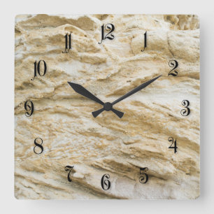 Horloge Carrée Motif Sandstone
