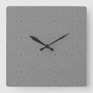 Horloge Carrée Motifs de défilement de styles classiques