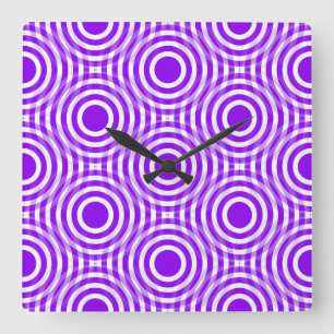 Horloge Carrée Motifs de défilement de styles classiques