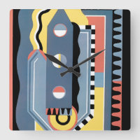 Motifs géométriques Jazz Pochoir Art Déco Vintage
