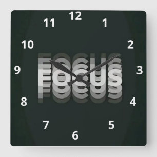 HORLOGE CARRÉE MOTIVATION