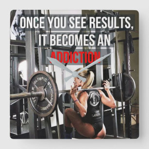 Horloge Carrée Motivation de l'entraînement