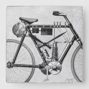 Horloge Carrée Moto de Petrolette Omega, 1895