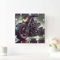 Motocyclette futuriste avec voyants