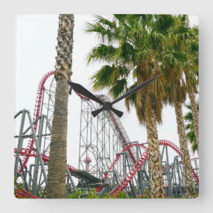 Horloge Carrée Mountain Six Flag