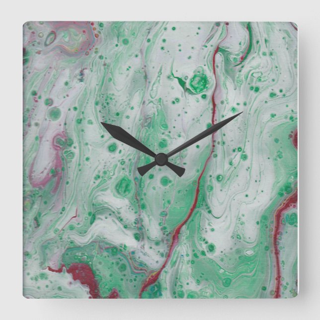 Horloge Carrée Mountains style. (Recto)