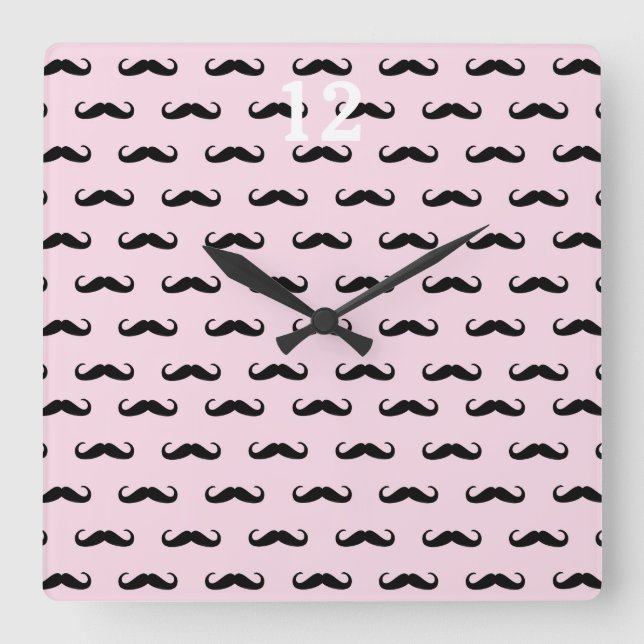 Horloge Carrée Moustache | Quadrate (Recto)