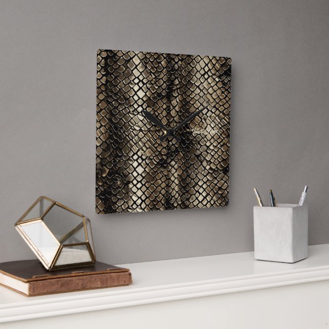 Horloge Carrée Mug chic coulissant (Bureau)