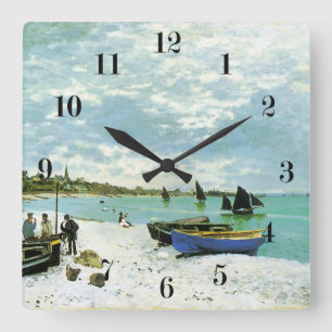 Horloge Carrée Mur du bord de mer français