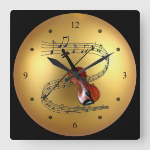 Horloge Carrée ~ ~Musical d'arrière - plan de Golden Globe de ~