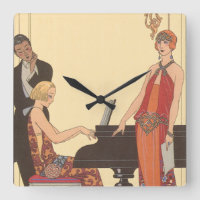 Musique vintage, chanteur de piano Art Déco
