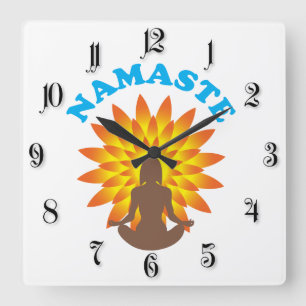 Horloge Carrée Namaste