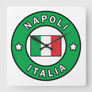 Horloge Carrée Napoli Italia