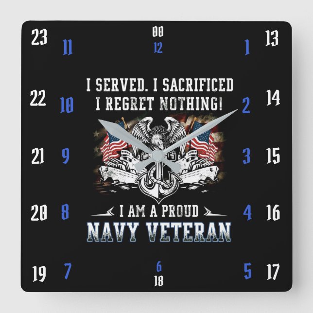 HORLOGE CARRÉE NAVY VETERAN (Recto)