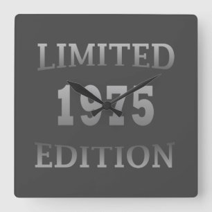 Horloge Carrée Né en 1975 anniversaire édition limitée