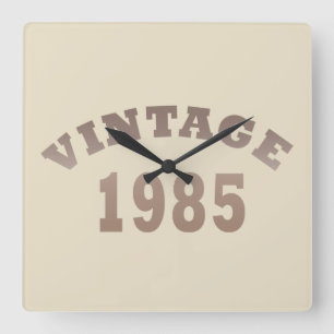 Horloge Carrée né en 1985 vintage cadeau de 40e anniversaire