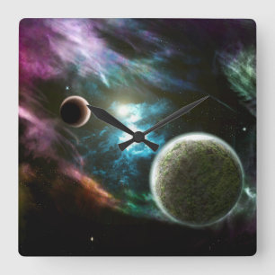 Horloge Carrée Nebula