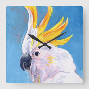 Horloge Carrée Neon Mohawk - Cockatoo