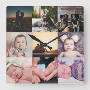 Horloge Carrée Neuf Modèle de collection photo