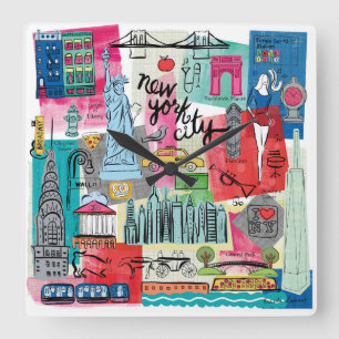 Horloge Carrée New York