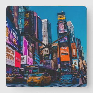 Horloge Carrée New-Yorkais , NYC , New York , Côte Est