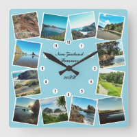 New Zealand Travel 12 Photo Collage personnalisé