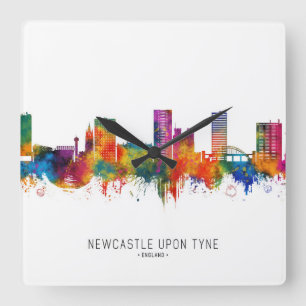 Horloge Carrée Newcastle UK Skyline