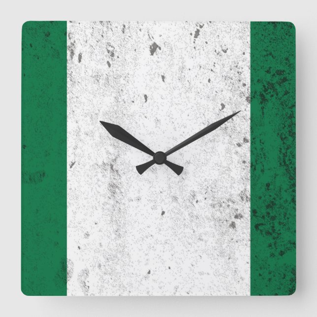 Horloge Carrée Nigéria (Recto)