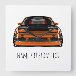 Horloge Carrée Nissan Silvia S-Chassis 240sx abaissée spécificati