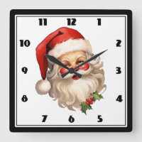 Noël de style rétro Holly Jolly Santa Claus