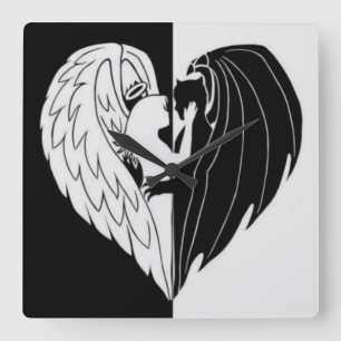 Horloge Carrée noir