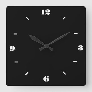 Horloge Carrée Noir et blanc > Cadenas à la mode