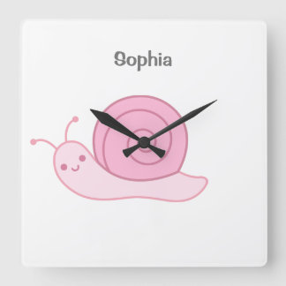 Horloge Carrée Nom bébé personnalisé, Nourriture,    Enfants Squa