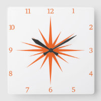 Nombre de starburst atomique orange au milieu du s