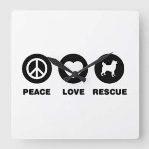 Horloge Carrée Norvégien Elkhound