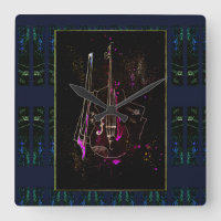 Notes musicales et contrebasse