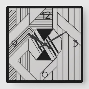 Horloge Carrée Nouveau style Art déco