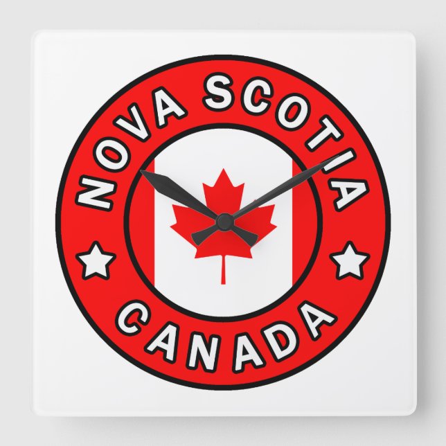 Horloge Carrée Nova Scotia Canada (Recto)