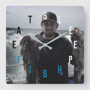 Horloge Carrée Numéro de lettre